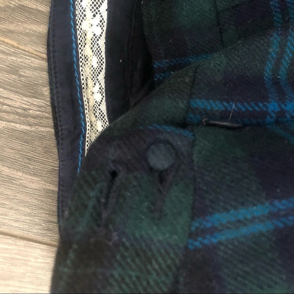 American Eagle Plaid Strapless Wool Dress sz S - Picture 5 of 6